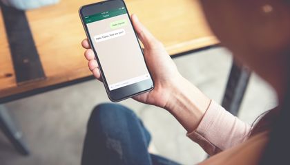 Chatverlauf bei WhatsApp