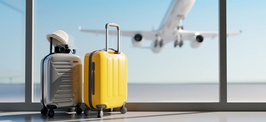 Koffer am Flughafen