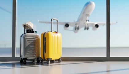Koffer am Flughafen