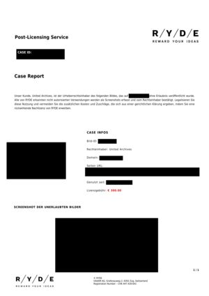 Abmahnung von Copytrack