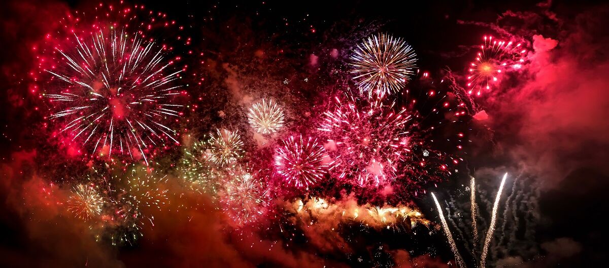 Feuerwerk an Silvester