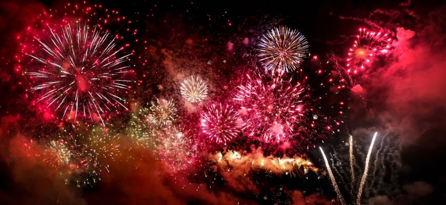 Feuerwerk an Silvester