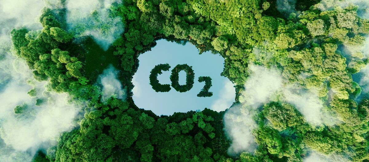Illustration CO2 Emissionen und Umweltschutz