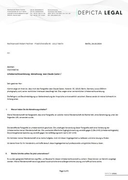 Abmahnung von Robert Fechner