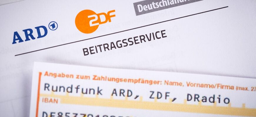 Überweisungsbeleg für Rundfunkgebühren